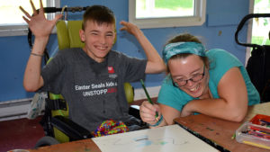 Individual Camp - Campers enjoy art projects